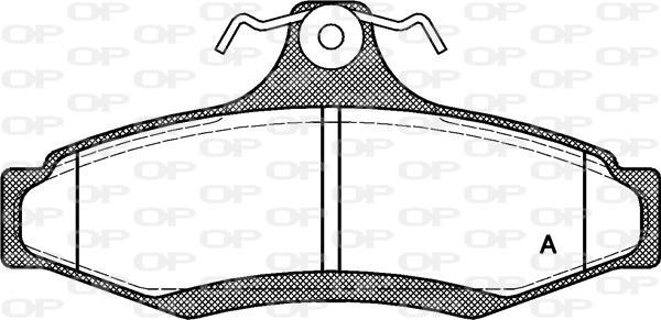 Open Parts BPA0646.10 - Комплект спирачно феродо, дискови спирачки vvparts.bg