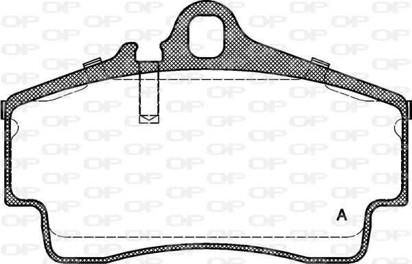 Open Parts BPA0654.00 - Комплект спирачно феродо, дискови спирачки vvparts.bg