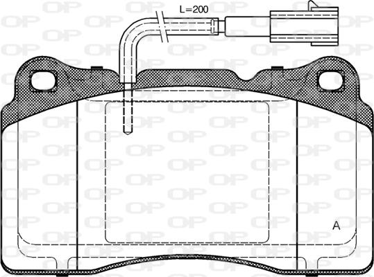 Open Parts BPA0666.51 - Комплект спирачно феродо, дискови спирачки vvparts.bg