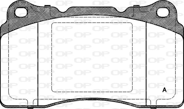 Open Parts BPA0666.10 - Комплект спирачно феродо, дискови спирачки vvparts.bg