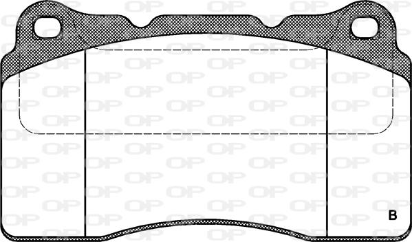 Open Parts BPA0666.22 - Комплект спирачно феродо, дискови спирачки vvparts.bg