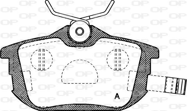 Open Parts BPA0605.02 - Комплект спирачно феродо, дискови спирачки vvparts.bg