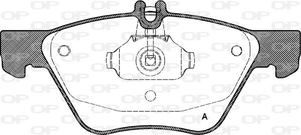 Open Parts BPA0601.00 - Комплект спирачно феродо, дискови спирачки vvparts.bg