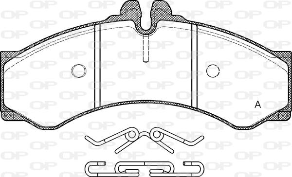 PURRO DFBZ1288 - Комплект спирачно феродо, дискови спирачки vvparts.bg