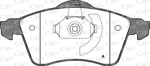 Open Parts BPA0618.00 - Комплект спирачно феродо, дискови спирачки vvparts.bg