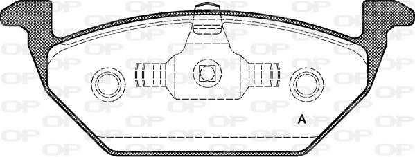 Skoda 1S0 698 151 D - Комплект спирачно феродо, дискови спирачки vvparts.bg