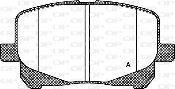 Open Parts BPA0621.10 - Комплект спирачно феродо, дискови спирачки vvparts.bg