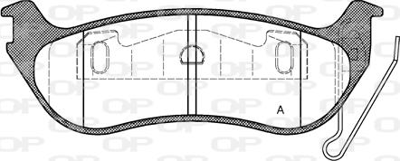 Open Parts BPA0628.12 - Комплект спирачно феродо, дискови спирачки vvparts.bg