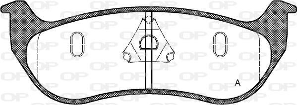 Open Parts BPA0628.75 - Комплект спирачно феродо, дискови спирачки vvparts.bg