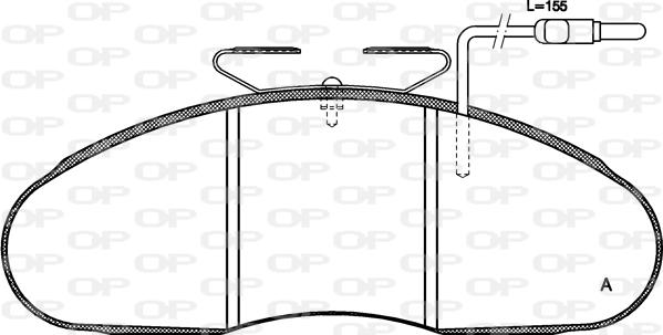 Open Parts BPA0048.02 - Комплект спирачно феродо, дискови спирачки vvparts.bg