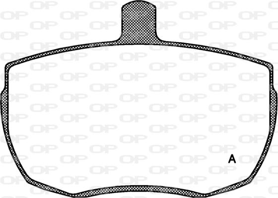 Open Parts BPA0056.00 - Комплект спирачно феродо, дискови спирачки vvparts.bg