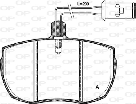 Valeo 671129 - Комплект спирачно феродо, дискови спирачки vvparts.bg