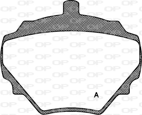 Open Parts BPA0052.10 - Комплект спирачно феродо, дискови спирачки vvparts.bg