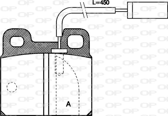 Open Parts BPA0005.11 - Комплект спирачно феродо, дискови спирачки vvparts.bg