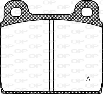 Open Parts BPA0002.20 - Комплект спирачно феродо, дискови спирачки vvparts.bg