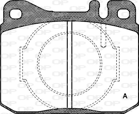 Open Parts BPA0010.40 - Комплект спирачно феродо, дискови спирачки vvparts.bg