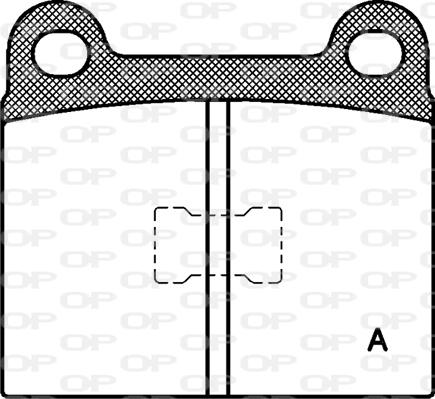 Open Parts BPA0017.00 - Комплект спирачно феродо, дискови спирачки vvparts.bg