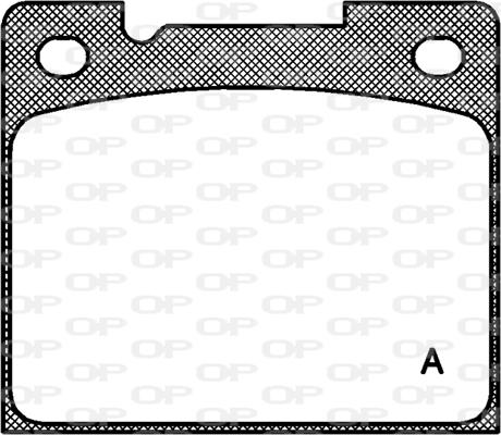 Open Parts BPA0039.30 - Комплект спирачно феродо, дискови спирачки vvparts.bg