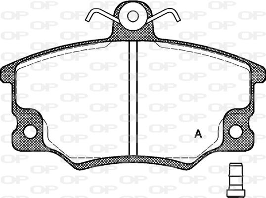 Open Parts BPA0146.14 - Комплект спирачно феродо, дискови спирачки vvparts.bg