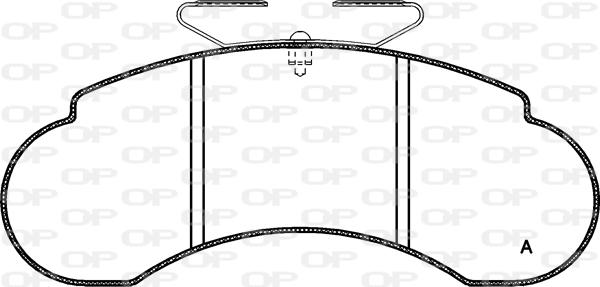Open Parts BPA0142.10 - Комплект спирачно феродо, дискови спирачки vvparts.bg
