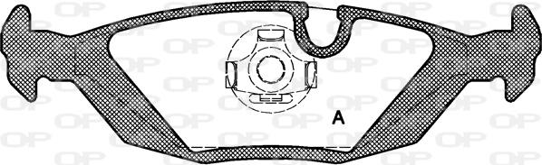 Open Parts BPA0155.10 - Комплект спирачно феродо, дискови спирачки vvparts.bg