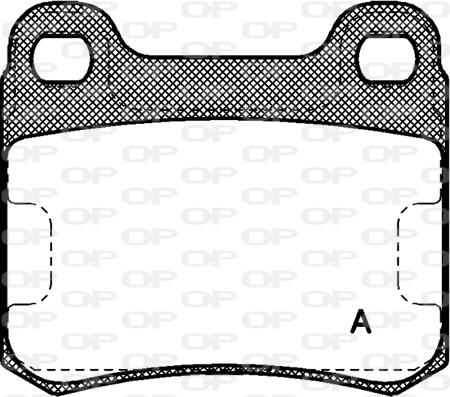 Open Parts BPA0157.00 - Комплект спирачно феродо, дискови спирачки vvparts.bg