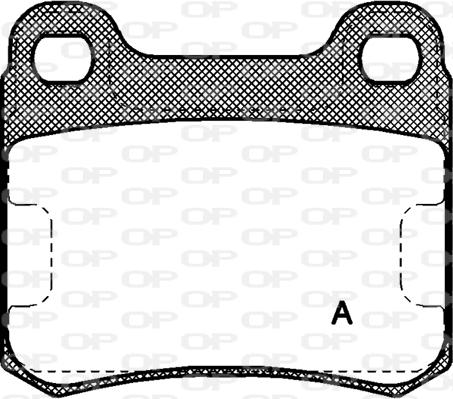 Open Parts BPA0157.10 - Комплект спирачно феродо, дискови спирачки vvparts.bg