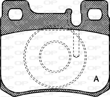 Open Parts BPA0157.20 - Комплект спирачно феродо, дискови спирачки vvparts.bg