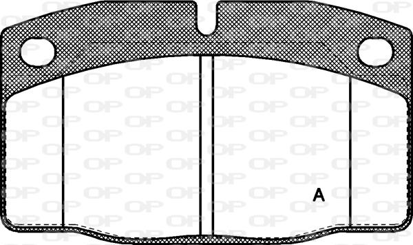 Open Parts BPA0101.20 - Комплект спирачно феродо, дискови спирачки vvparts.bg