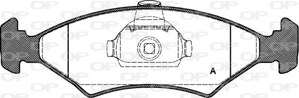 Open Parts BPA0119.10 - Комплект спирачно феродо, дискови спирачки vvparts.bg