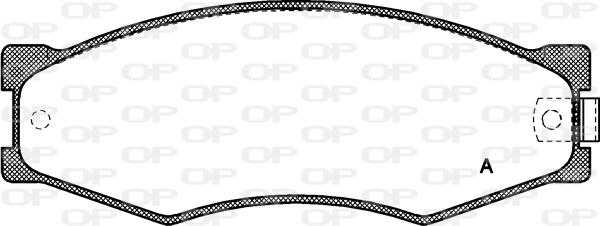 Open Parts BPA0184.02 - Комплект спирачно феродо, дискови спирачки vvparts.bg