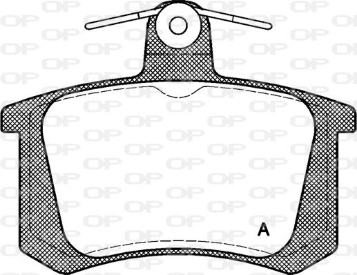 Open Parts BPA0135.20 - Комплект спирачно феродо, дискови спирачки vvparts.bg