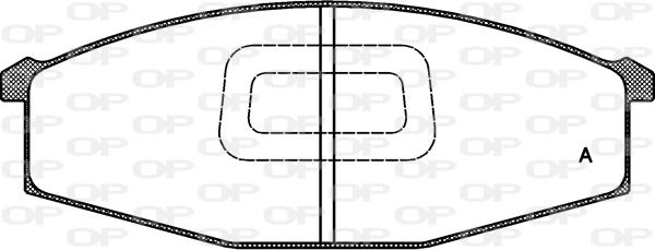 Open Parts BPA0129.10 - Комплект спирачно феродо, дискови спирачки vvparts.bg