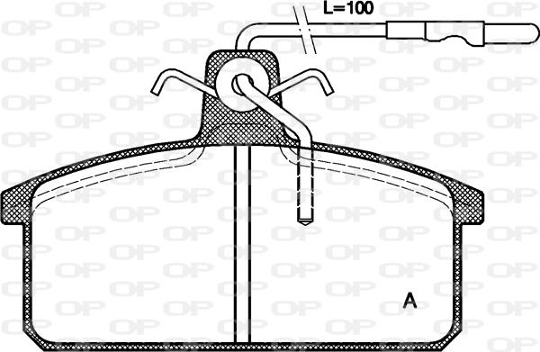 Open Parts BPA0128.32 - Комплект спирачно феродо, дискови спирачки vvparts.bg