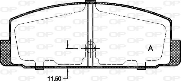 Open Parts BPA0179.30 - Комплект спирачно феродо, дискови спирачки vvparts.bg