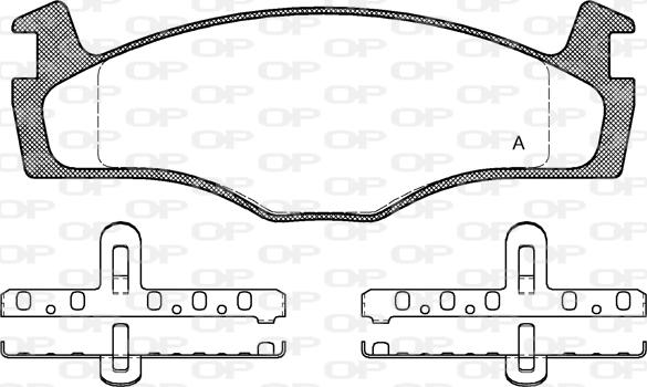 Open Parts BPA0171.10 - Комплект спирачно феродо, дискови спирачки vvparts.bg