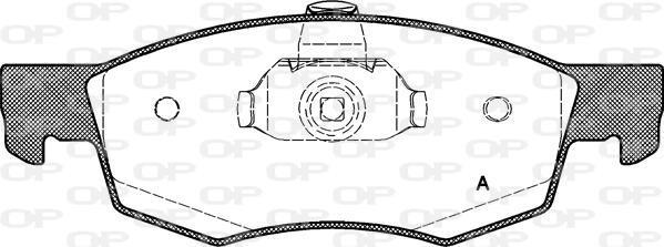 Open Parts BPA0172.30 - Комплект спирачно феродо, дискови спирачки vvparts.bg