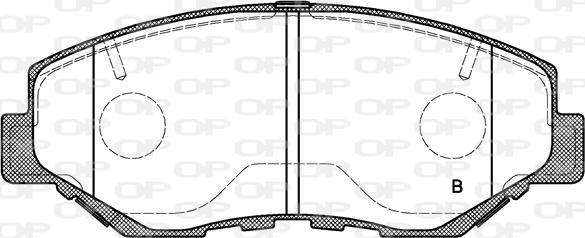 Open Parts BPA0899.00 - Комплект спирачно феродо, дискови спирачки vvparts.bg