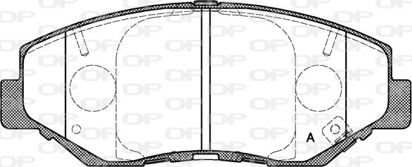 Open Parts BPA0899.00 - Комплект спирачно феродо, дискови спирачки vvparts.bg