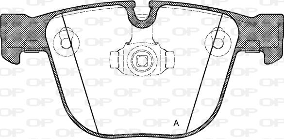 Open Parts BPA0892.00 - Комплект спирачно феродо, дискови спирачки vvparts.bg