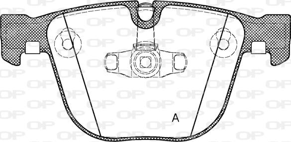 Open Parts BPA0892.20 - Комплект спирачно феродо, дискови спирачки vvparts.bg