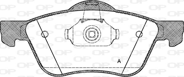 Open Parts BPA0844.00 - Комплект спирачно феродо, дискови спирачки vvparts.bg