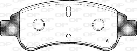 Open Parts BPA0840.30 - Комплект спирачно феродо, дискови спирачки vvparts.bg