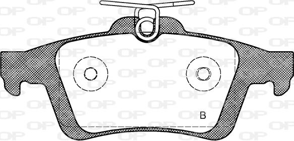 Open Parts BPA0842.30 - Комплект спирачно феродо, дискови спирачки vvparts.bg