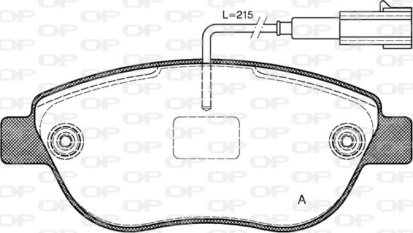 Open Parts BPA0859.11 - Комплект спирачно феродо, дискови спирачки vvparts.bg