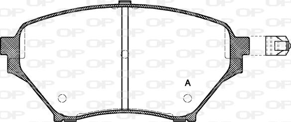 Open Parts BPA0850.02 - Комплект спирачно феродо, дискови спирачки vvparts.bg