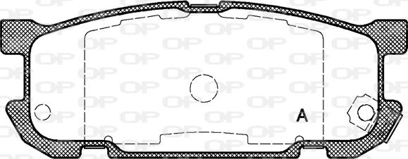 Open Parts BPA0853.02 - Комплект спирачно феродо, дискови спирачки vvparts.bg