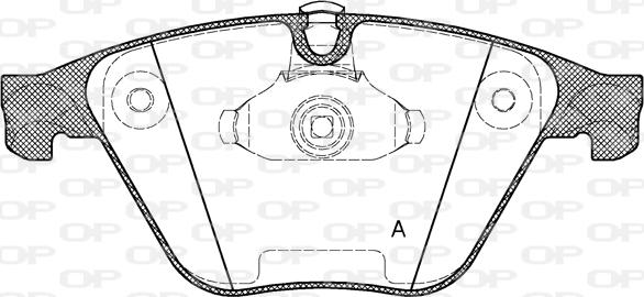 Open Parts BPA0857.20 - Комплект спирачно феродо, дискови спирачки vvparts.bg