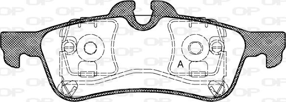 Open Parts BPA0862.00 - Комплект спирачно феродо, дискови спирачки vvparts.bg