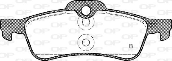 Open Parts BPA0862.00 - Комплект спирачно феродо, дискови спирачки vvparts.bg